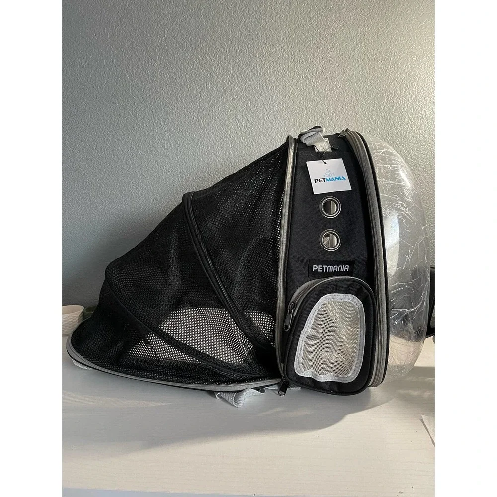 Pet Cat Dog Carrier Bubble Expandable Foldable Backpack